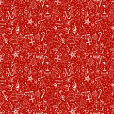 Christmas red background Seamless pattern