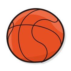 basketball color doodle N2