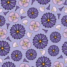 seamless background with flowers N22
