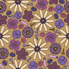 seamless background with flowers N23