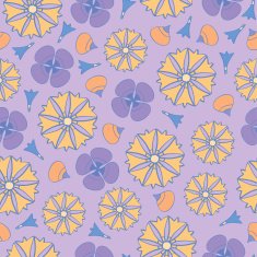 seamless background with flowers N25