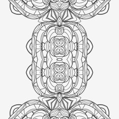 Abstract seamless ornament pattern the kaleidoscope effect Ethnic damask motif N55