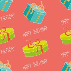 Happy birthday seamless pattern