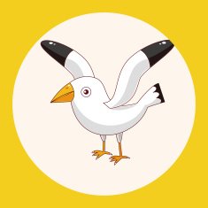 bird cartoon theme elements vector eps N17