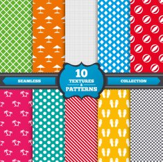 Beach holidays icons Umbrella and sandals N3