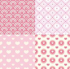 Set of cute seamless patterns N3