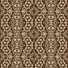 Contrast Brown Tribal Seamless Ornament