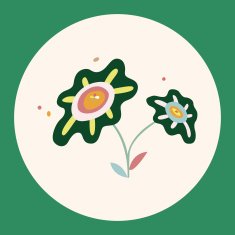 flower theme elements vector eps N26