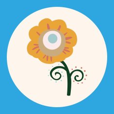 flower theme elements vector eps N28