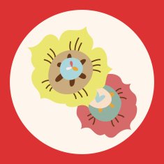 flower theme elements vector eps N31