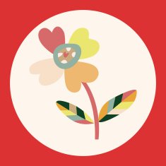 flower theme elements vector eps N34
