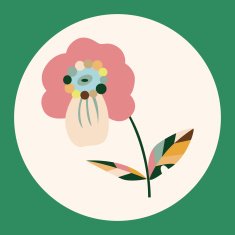 flower theme elements vector eps N36