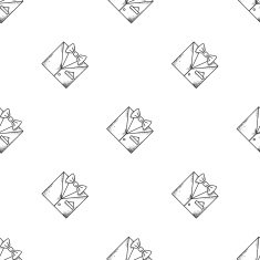 Vector man suit with old style grunge effect seamless pattern N2