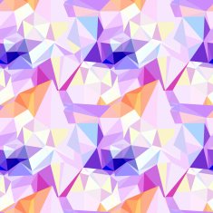 Vector low poly seamless pattern Abstract diamond background in pink N2