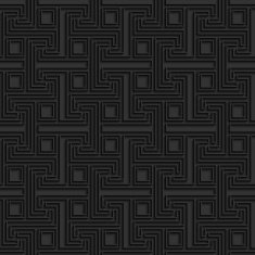 Seamless black pattern with maze Monochrome abstract vector background