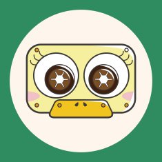 Audiotape theme elements vector eps N45