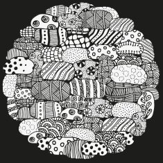 Circle stone ornament