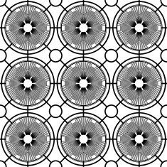 Black and white geometric seamless pattern N105