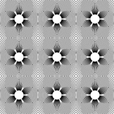 Black and white geometric seamless pattern N107