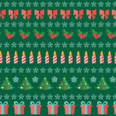 Happy New Year and Marry Christmas Seamless Pattern Background N2
