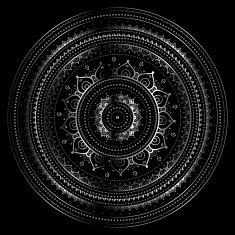 Silver mandala N36