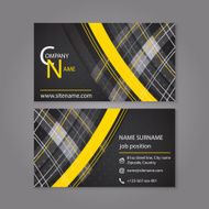 Business card template design Vector illustration N3