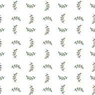 Seamless hand-drawn pattern with doodle leaves Vector illustration