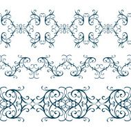 Calligraphic design element vintage pattern N24