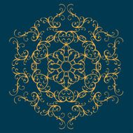 Calligraphic design element vintage pattern N26