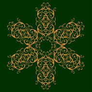 Calligraphic design element vintage pattern N27