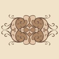 Calligraphic design element vintage pattern N29