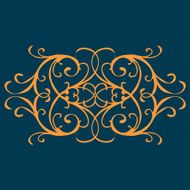 Calligraphic design element vintage pattern N30