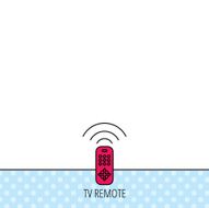 Remote control icon TV channels sign N11