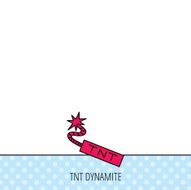 TNT dynamite icon Bomb explosion sign N3