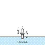 Spark plug icon Car electric part sign N3