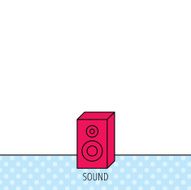 Sound icon Musical speaker sign N10