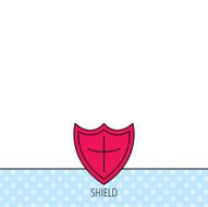 Shield icon Protection sign N6