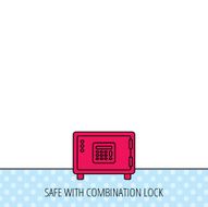 Safe icon Money deposit sign N17