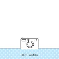 Photo camera icon Photographer equipment sign N3