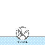 No smoking icon Stop smoke sign N3