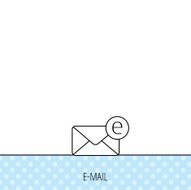 Envelope mail icon Email message sign N19