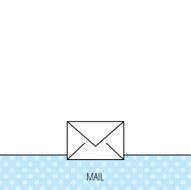 Envelope mail icon Email message sign N21