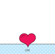 Love heart icon Life sign N7