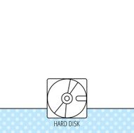 Harddisk icon Hard drive storage sign N3
