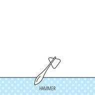 Reflex hammer icon Doctor medical equipment N3