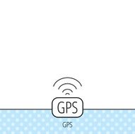 GPS navigation icon Map positioning sign N4