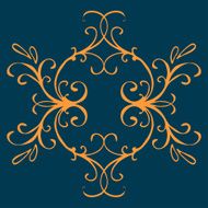 Calligraphic design element vintage pattern N32