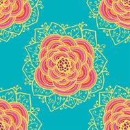 Seamless roses pattern Vector illustration N3