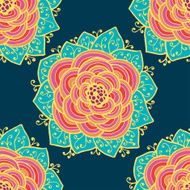 Seamless roses pattern Vector illustration N5