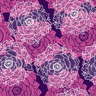 Seamless roses pattern Vector illustration N6